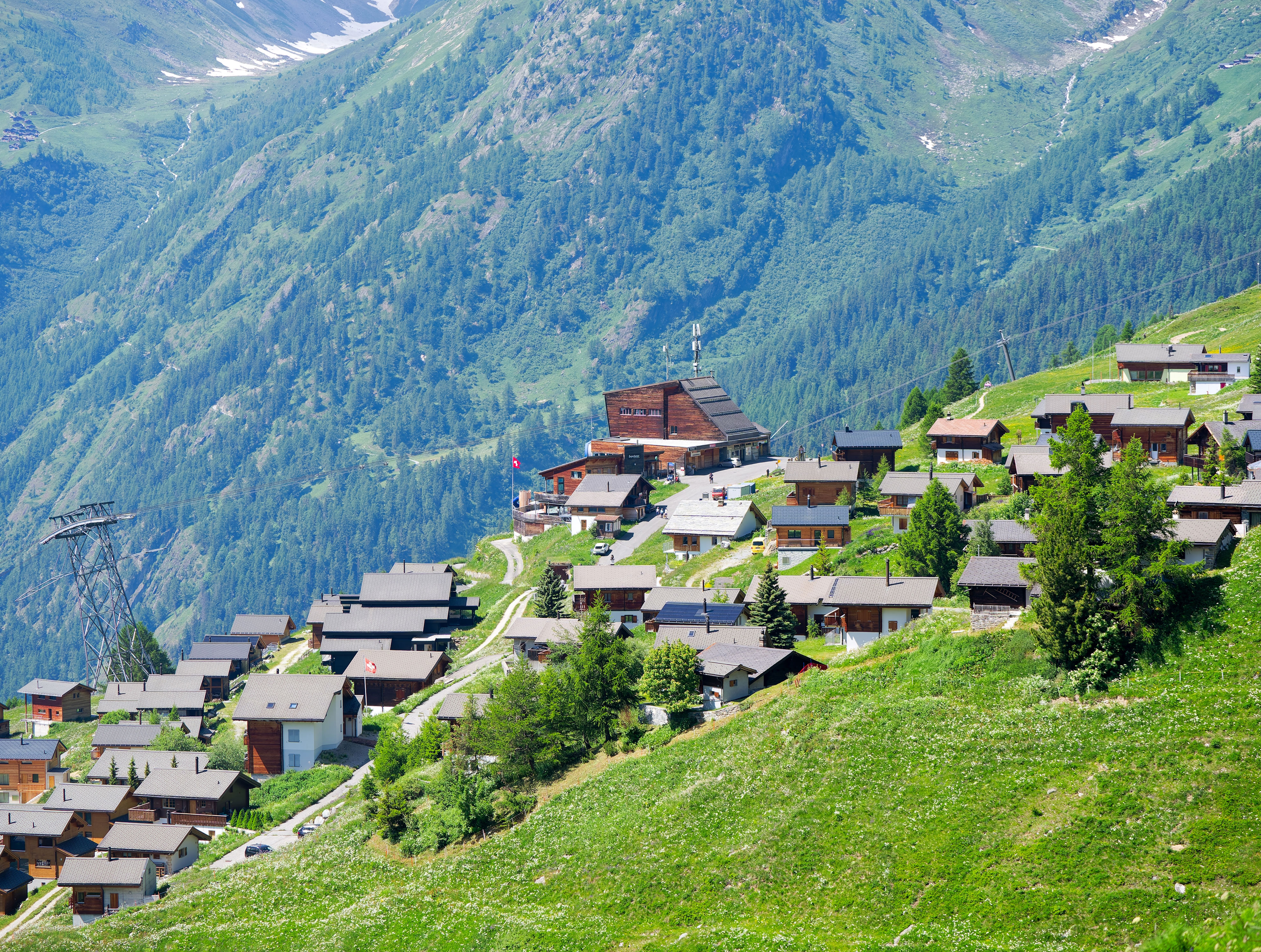 Das Dorf, Lauchernalp, Schweiz
